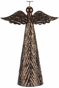 Decorație metalică de Crăciun pentru așezat Înger, mărime XL, cupru