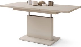 Mazzoni ASTON MINI Bej (Șampanie) - MĂSUȚĂ DE CAFEA MODERNĂ EXTENSIBILĂ REGLABILĂ PE ÎNĂLȚIME MASĂ TRANSFORMABILĂ