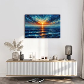 Tablou apus de soare peste ocean
