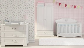 Dulap elegant Ines alb H180 cm