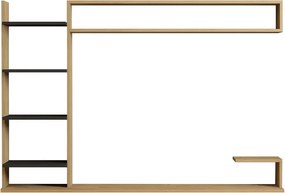 Comoda TV, Hanah Home, Noble, 180x121.8x29.6 cm, Safir / Antracit