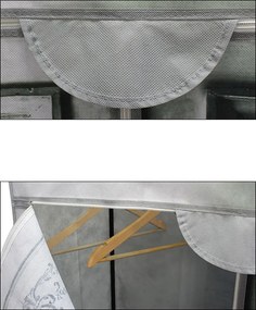 [neu.holz]® Dulap haine - dulap depozitare textile "Baroc "