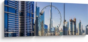 Tablou - Dimineața la Dubai (cu ceas) (90x30 cm)