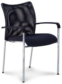 Scaun de conferinta John, negru