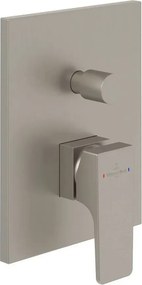 Baterie cada-dus incastrata Villeroy&Boch Architectura Square nichel periat fara corp ingropat