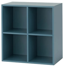 Boxie dulap de perete deschis 80x80x37 cm albastru petrol