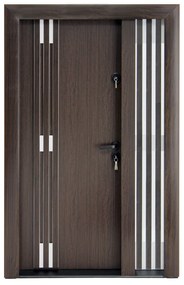 Ușă Metalică cu MDF Arhitect 485D 1G 120 Mahon PVC Dreapta