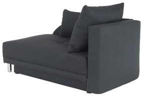 Canapea extensibilă, material textil gri-negru, dreapta, LAUREL
