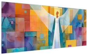 Tablou - Înger geometric (120x50 cm)