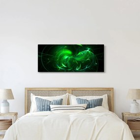 Tablou - abstracție verde (120x50 cm)