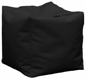 Taburet Cub, Material Piele ecologica - Negru