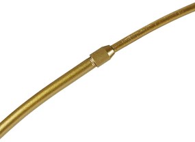 Lampă cu arc modernă din alamă cu abajur alb - Arc Basic