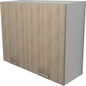 Corp Superior Lecce, 2 Usi, Stejar Sonoma/Alb, 80 x 30 x 65 cm