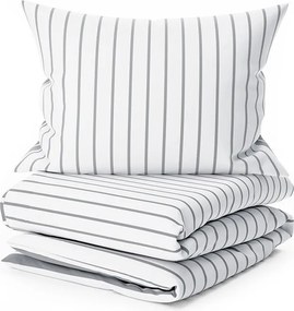 Povlečení z Renforcé bavlny CAPRIVI šedé knoflík Dimensiune lenjerie de pat: 70 x 90 cm | 140 x 200 cm