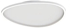 Plafoniera LED dimabila design slim Josie alba 59cm