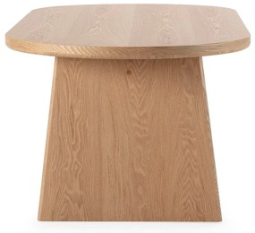 Masă de dining cu aspect de lemn de frasin 100x200 cm Blair – MOME