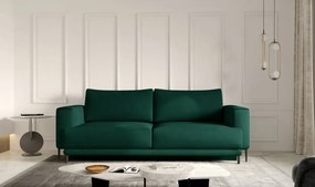 Canapea tapitata, extensibila, cu spatiu pentru depozitare, 260x90x95 cm, Dalia 02, Eltap (Culoare: Verde lucios / Nube 35)