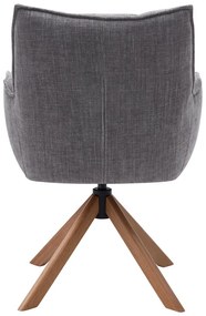 Set de scaune de sufragerie gri 2 buc. tapițat Marilla – Unique Furniture