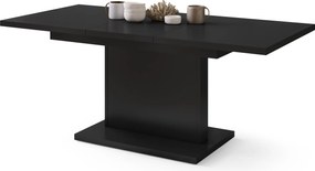 Mazzoni ASTON MINI Negru Mat - MĂSUȚĂ DE CAFEA MODERNĂ EXTENSIBILĂ REGLABILĂ PE ÎNĂLȚIME MASĂ TRANSFORMABILĂ