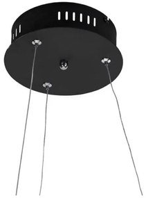 Lustră LED dimabilă pe cablu ROMAN LED/30W/230V neagră Paul Neuhaus 2472-18