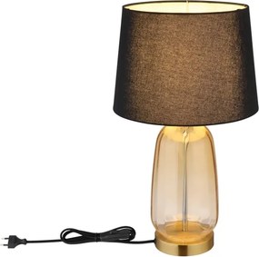 Globo 24142S - Lampă de masă CLASSY 1xE27/40W/230V negru/maro
