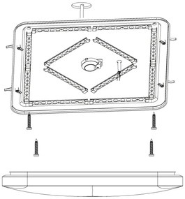Eglo 98449 - Plafonieră LED FRANIA-S LED/49,5W/230V