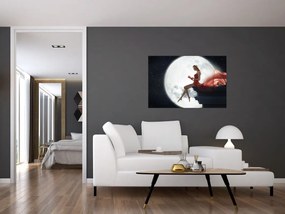 Tablou - Femeia sub clar de lună (90x60 cm)