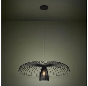 Lustră pe cablu Eglo 390216 CHAMPERICO 1xE27/60W/230V 77 cm negru