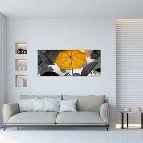 Tablou - Umbrelă galbenă (120x50 cm)