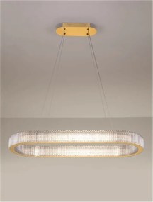 Lustra LED suspendata deosebita KLEPSIDRA, 90x30cm