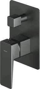 Baterie cada - dus incastrata Omnires Parma grafit periat cu corp ingropat