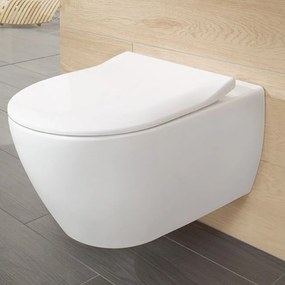 Capac Wc soft close alb  Villeroy  Boch Subway 2.0 Alb, slim