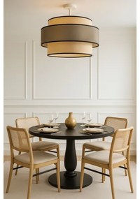 Plafonieră GRACE 1xE27/60W/230V crem/maro