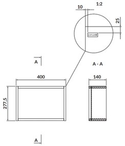 Dulap baie suspendat Cersanit Larga, 40 cm, gri, montat Gri