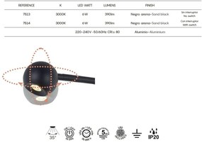 Aplica LED de perete minimalista EYES II