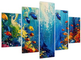 Tablou - Pictura lumii subacvatice (150x105 cm)