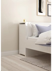 Tăblie de pat albă 145x80 cm Naia – Tvilum