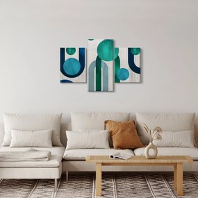 Tablou - Linii și forme circulare (90x60 cm)