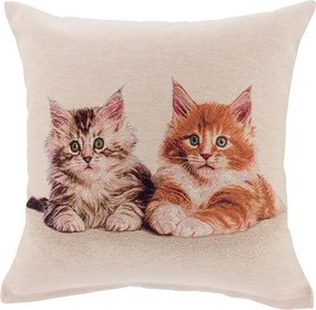 decoDoma Față de pernuță tip goblen PISOI 45 x 45 cm