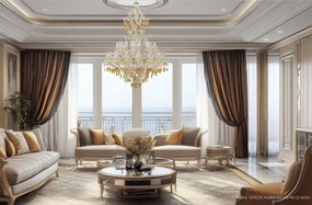 Candelabru Cristal Bohemia Exclusive 24 brate MARIA TEREZIA AUREA