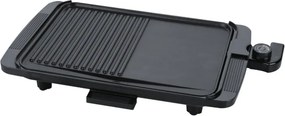 La mâna a doua: Gratar electric Rosberg R51015I, 1500W, 36x26 cm, 2 zone de gatit, Antiaderenta, Negru
