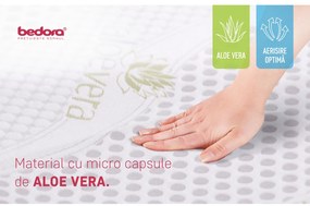 Topper saltea Viena Aloe Vera 3+2 Memory Cool Gel, 160x200 cm, H 5 cm