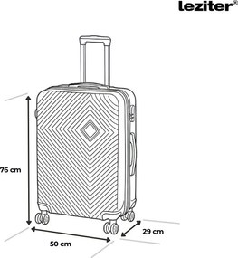 TraveLux Pro X set valiză rulantă aur roz