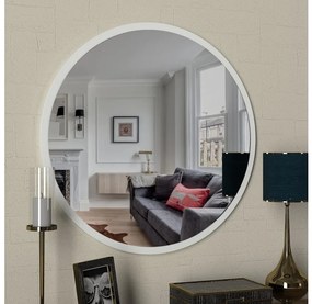 Oglindă de perete GLOB d. 59 cm albă