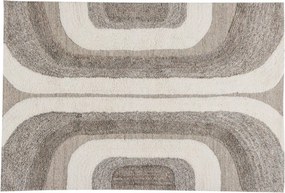 Covor gri/bej din amestesc de lână 170x240 cm Moro – WOOOD