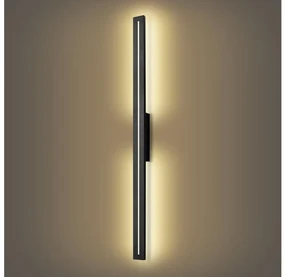 Brilagi - Aplică LED de exterior LINEO LED/24W/230V 3000K IP65 negru