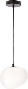 BRILAGI - Lampă suspendată pe cablu PEBBLES 1xE27/40W/230V Ø 20 cm neagră