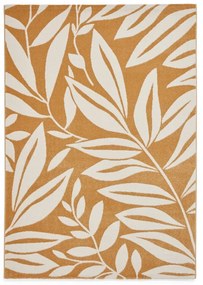 Covor galben ocru 80x150 cm Sorral Leaves – Catherine Lansfield