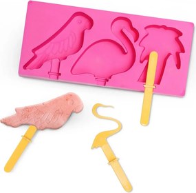 Formă pentru înghețată EH Tropical Animals, mix deculori