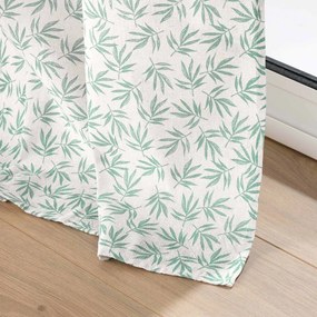 Draperie albă/verde 140x240 cm Maddy – douceur d'intérieur